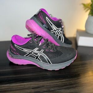 ASICS Women's Black and Purple Athletic Shoes